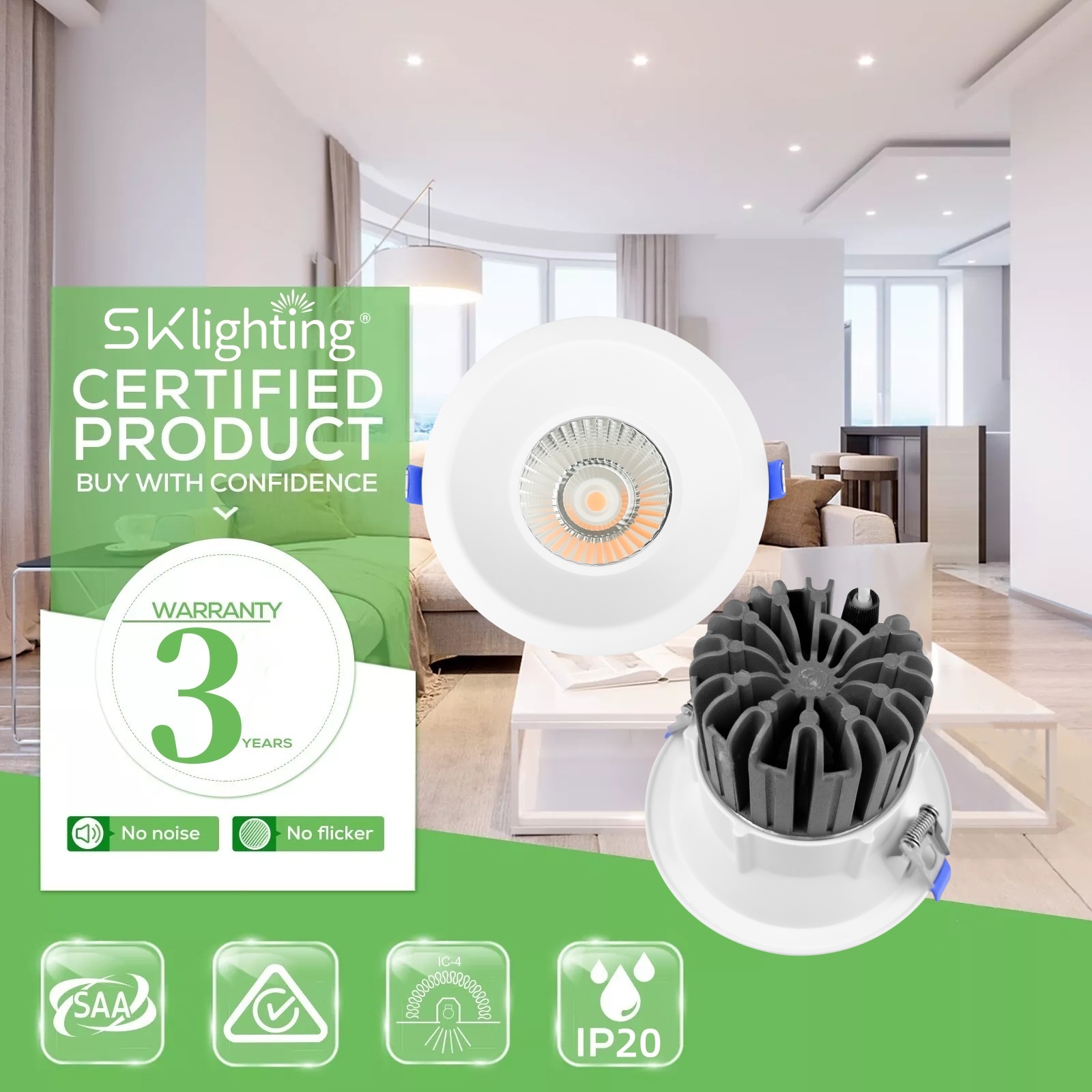 DL85-W New Design Modern Home Office Anti-Glare White Round 5w 10w 15w 20 Light Emitting Diode Spotlight COB Light Emitting Diode Downlights