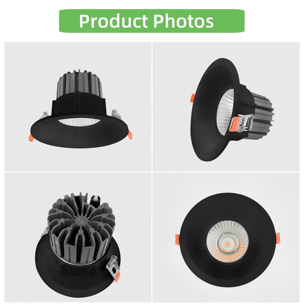 DL85-B Indoor office hotel home feather light aluminum recessed ceiling COB light emitting diode down light