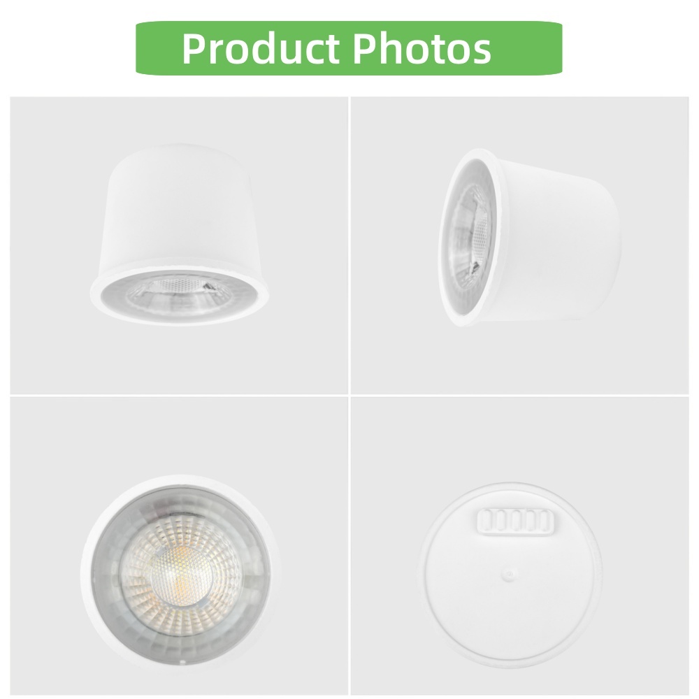 DL90 Frame Aluminum Commercial Round square Cylinder LED Downlight Surface Mounted Outdoor Cob Spot Light for Hotel Project