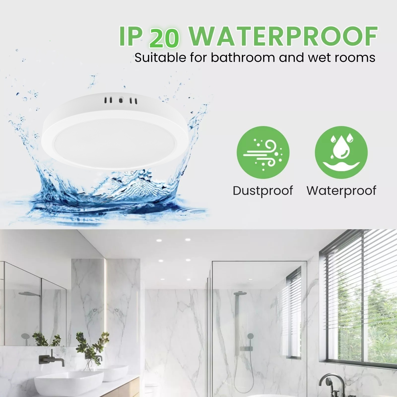 DL88 12W 18W Smart PIR Sensor Modern Led Ceiling Lights Round Waterproof Ceiling Lamp Lights Fixture for Bedroom