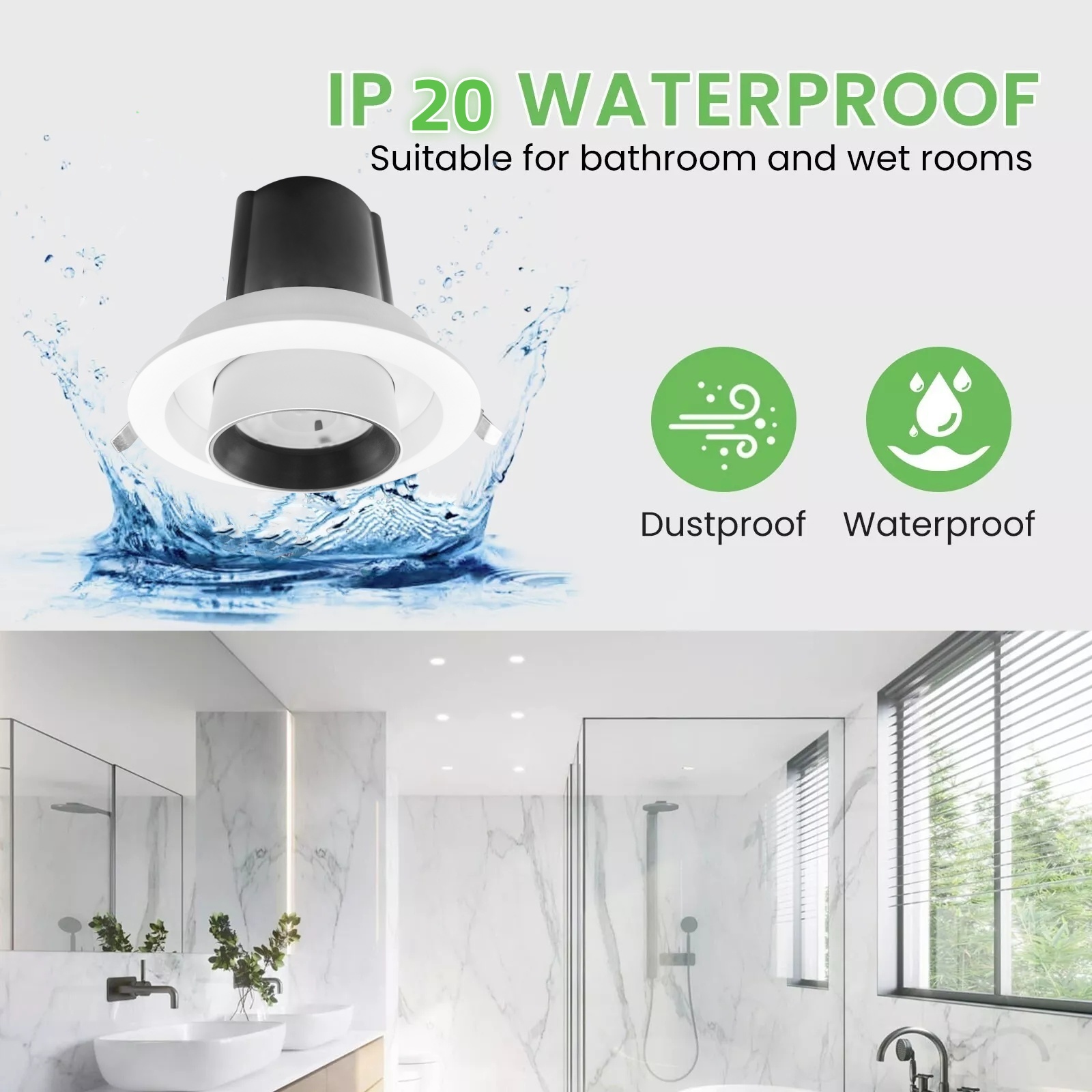 DL320 10W 12W 15W 20W 25W 30W 35W Stretch LED Downlight 360 Degree Telescopic Adjustable Angle COB Down Spot Light 3 Year Warranty