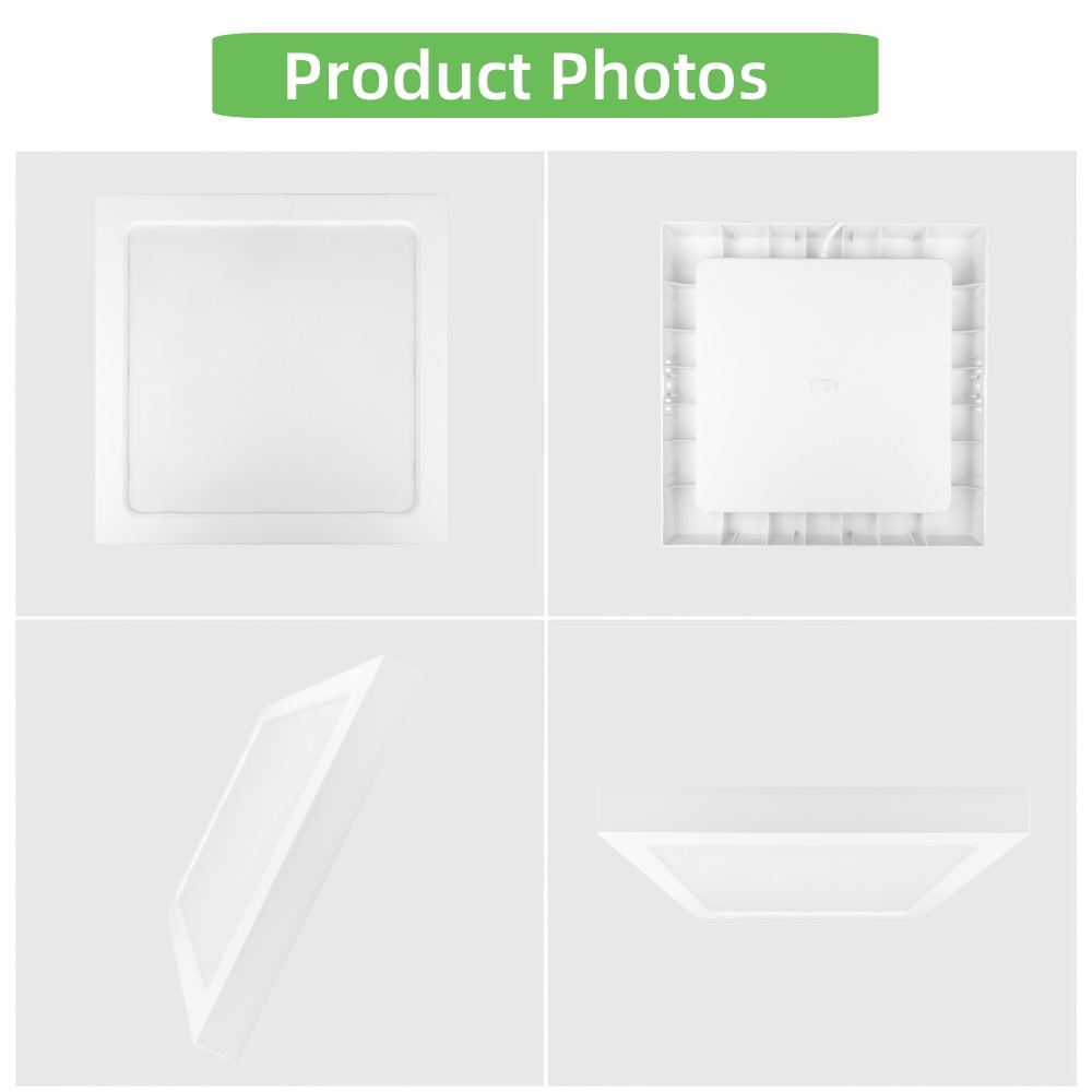 DL89 Ultra Thin Square 3w 6w 9w 12w 15w 18w Smd2835 Aluminum Ceiling Recessed Led Panel Lights for Home Office Living Room