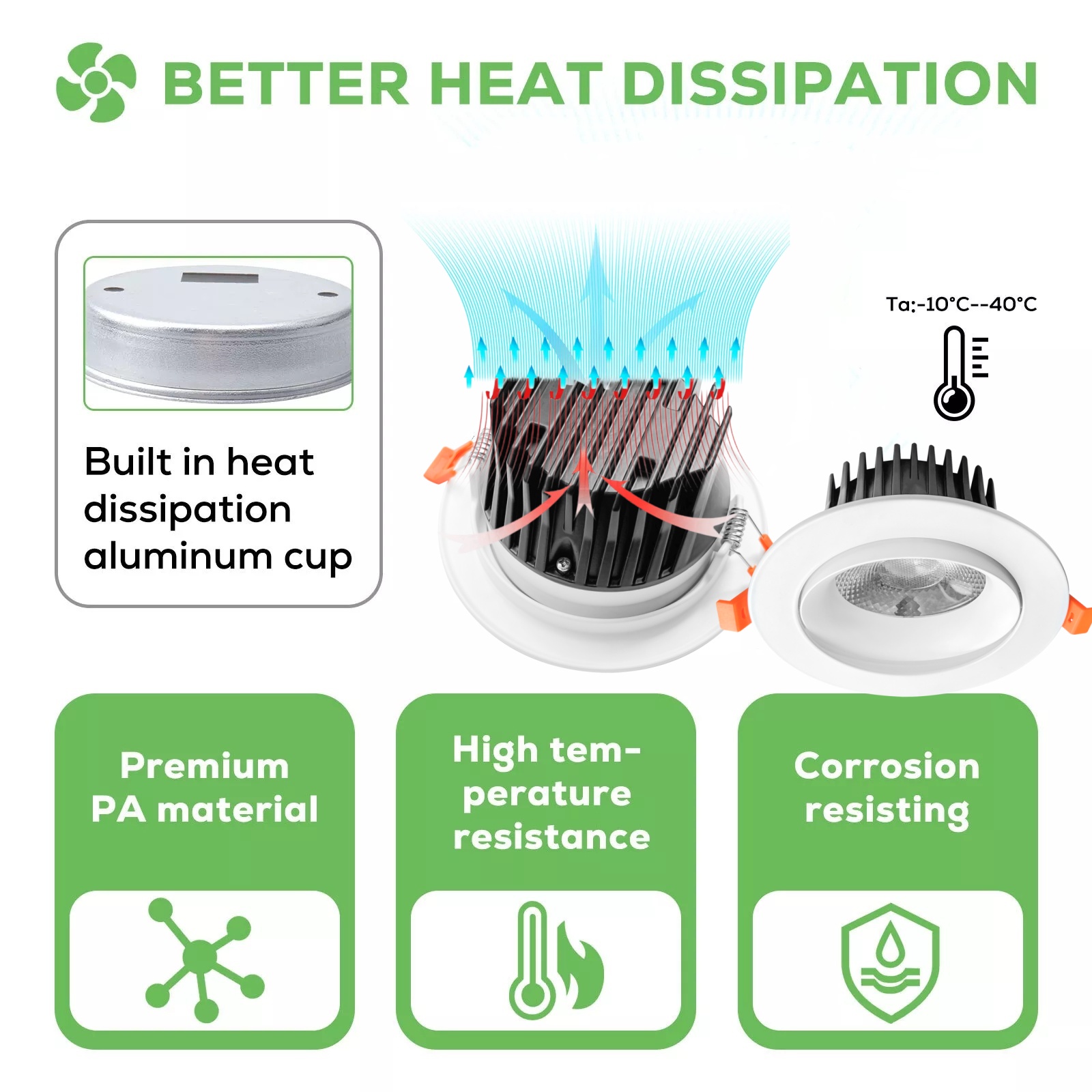 DL318-W Aluminum Fixture Black Downlight Indoor SMD Ceiling Spot Light LED Recessed Linear Down Light