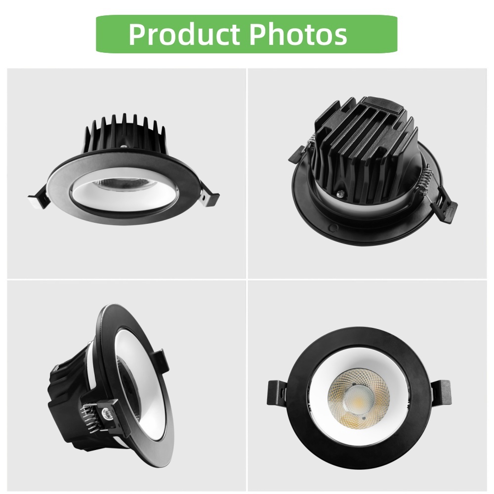 DL318-B Modern Anti-Glare LED down Light 18W to 48W Recessed Ceiling Light IP65 Aluminum Spotlight for Hotels
