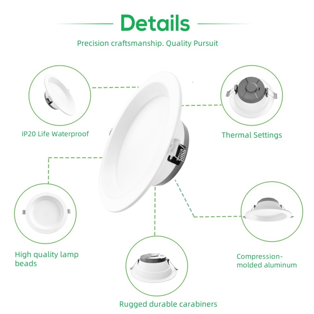 DL87 Modern Adjustable Wall Washer Down Light Antiglare SMD Downlight Hotel Project Cut 10W 15W Led Recessed Downlight