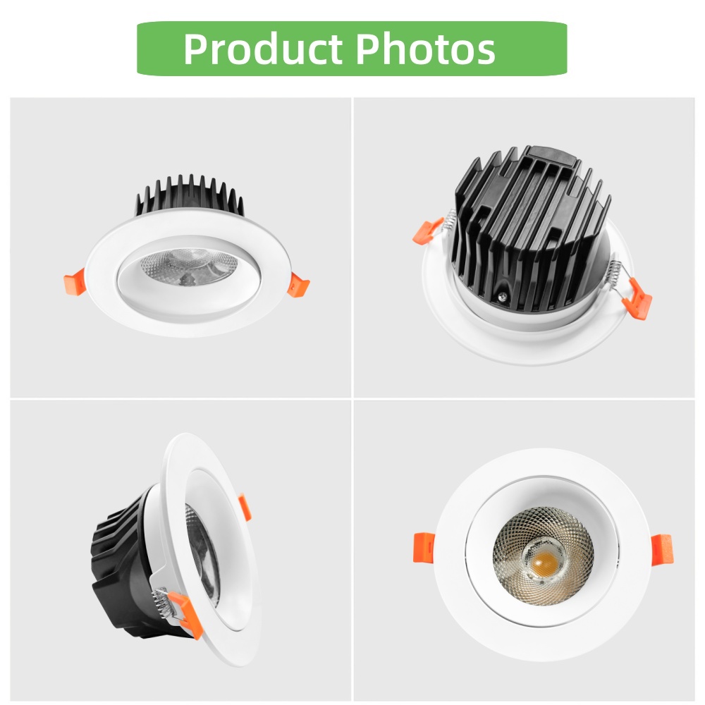 DL318-W Aluminum Fixture Black Downlight Indoor SMD Ceiling Spot Light LED Recessed Linear Down Light