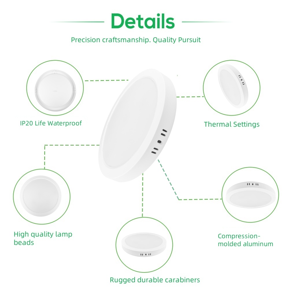 DL88 12W 18W Smart PIR Sensor Modern Led Ceiling Lights Round Waterproof Ceiling Lamp Lights Fixture for Bedroom